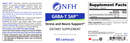 gaba-t sap (nfh nutritional fundamentals) label
