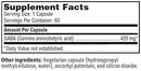 gaba sfi health supplement facts