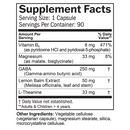 gaba calming support brainmd supplement facts