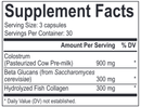galt-immune (energetix) supplement facts