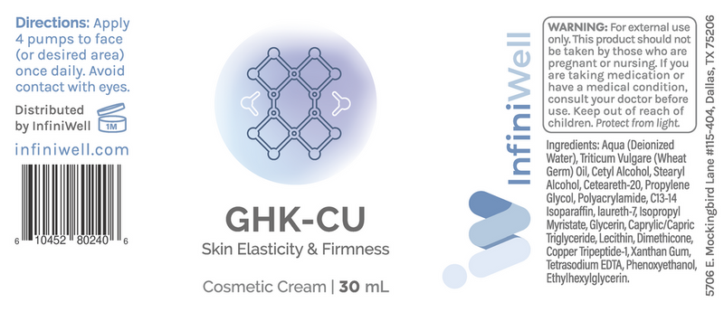 ghk-cu infiniwell label