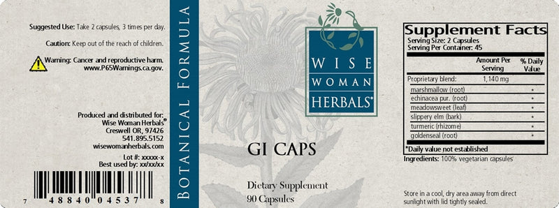 GI Capsules Wise Woman Herbals products