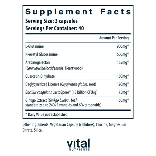 GI Repair Nutrients Vital Nutrients supplements