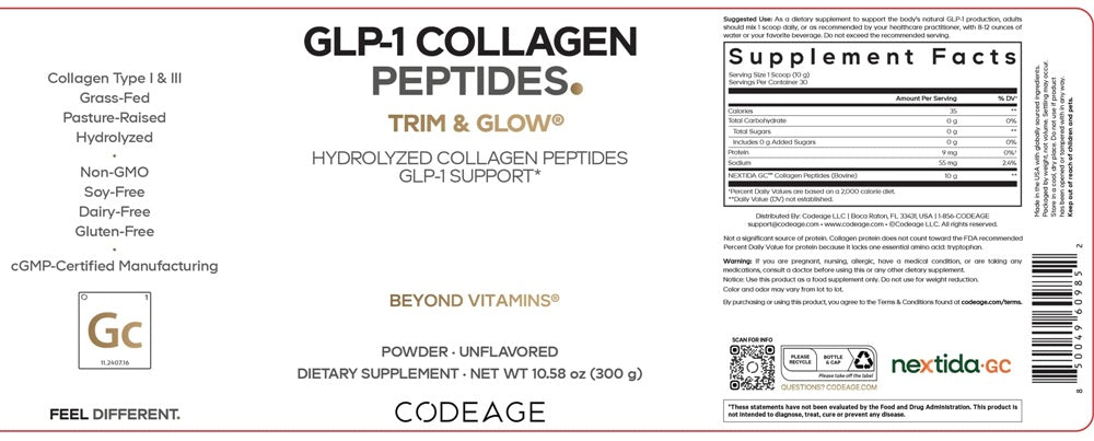 collagen peptides glp 1 Codeage GLP-1 Collagen Peptides Powder