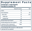 glp-1 daily support fiber powder (vital nutrients) supplement facts