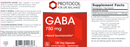 gaba 750 mg (protocol for life balance) label