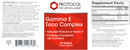 gamma E toco complex (protocol for life balance) label