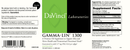 gamma lin 1300 davinci labs label