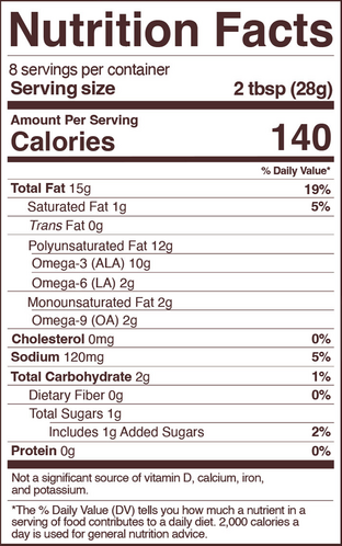 garlic paprika (foods alive) nutrition facts