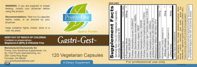Gastri-Gest (Priority One Vitamins)
