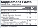 gastro comfort (now foods) supplement facts