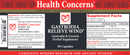 gastrodia relieve wind health concerns label