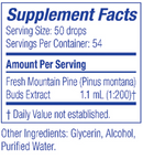 gemmo mountain pine buds boiron supplement facts