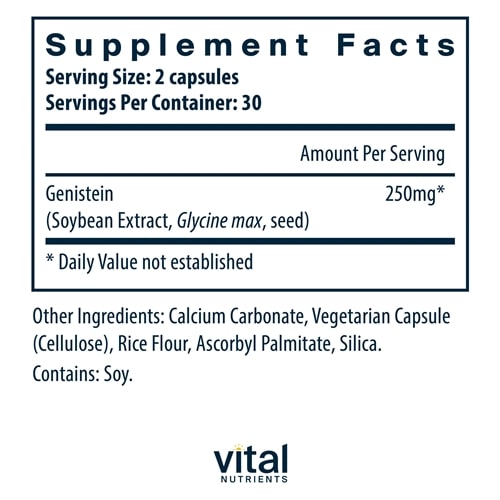 Genistein 125 mg Vital Nutrients supplements