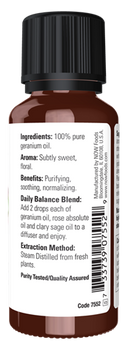 geranium oil (now essential oils)