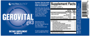 gerovital gh3 nutraceutics label