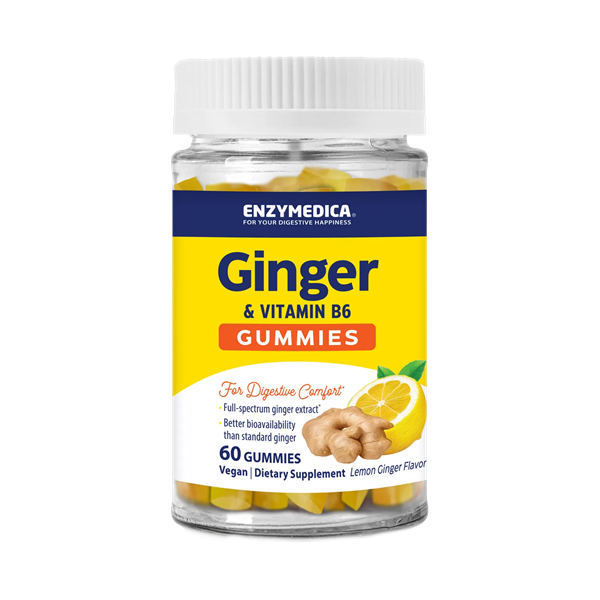 ginger & vitamin b6 gummies enzymedica
