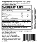 ginger & vitamin b6 gummies enzymedica supplement facts