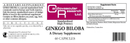 ginkgo biloba (ecological formulas) label