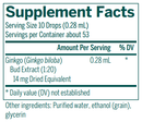 phyto-gen ginkgo bud genestra supplement facts