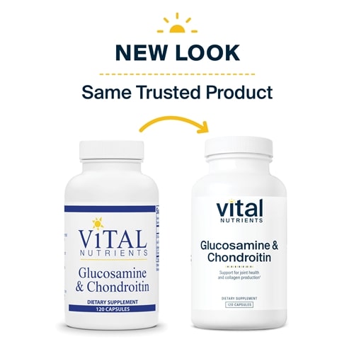 Glucosamine & Chondroitin Vital Nutrients new look