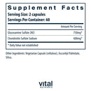 glucosamine & chondroitin vital nutrients supplement facts