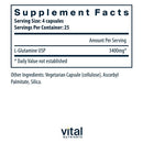 glutamine vital nutrients supplement facts