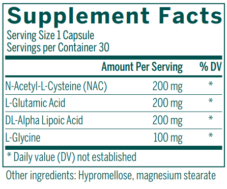 Glutathione Precursors (Genestra) Glutathione Precursors (Genestra)