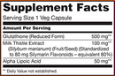 glutathione 500 mg (now foods) supplement facts