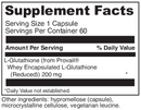 glutathione bright davinci labs supplement facts