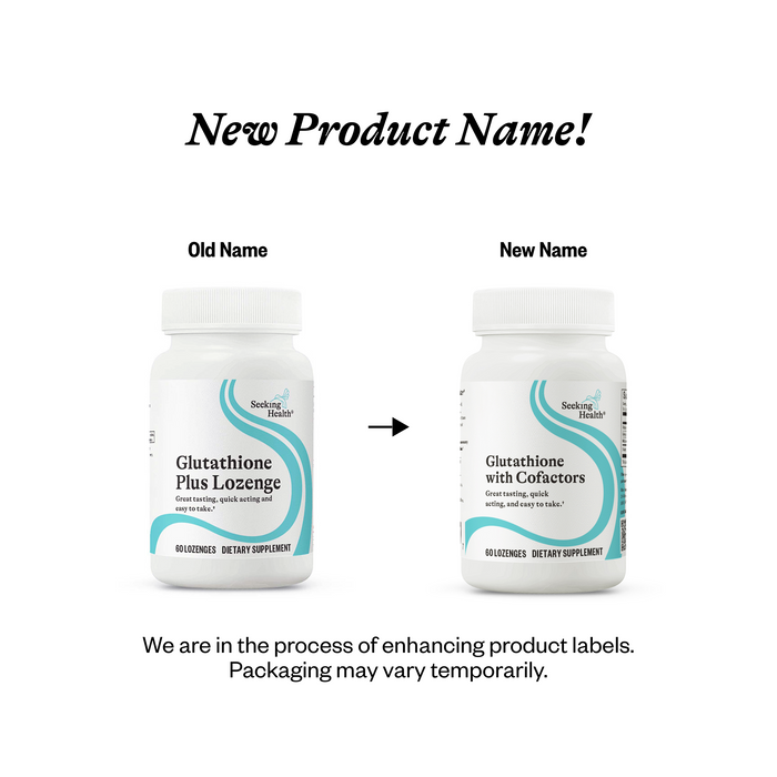 Glutathione with Cofactors Lozenges (formerly Glutathione Plus Lozenge) (Seeking Health) Glutathione with Cofactors Lozenges (formerly Glutathione Plus Lozenge) (Seeking Health)