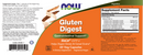 gluten digest (now foods) label