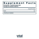 glycine powder vital nutrients supplement facts