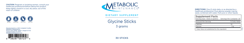 glycine sticks (metabolic maintenance) label