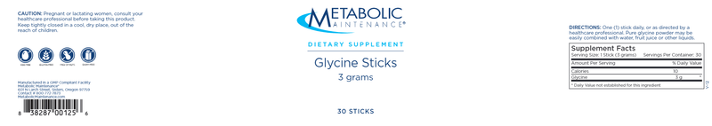 Glycine Sticks (Metabolic Maintenance) label