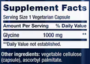 glycine (life extension) supplement facts