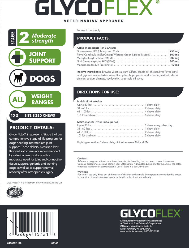 Glycoflex 2 for clearance dogs