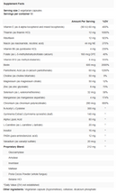 glysen apex energetics supplement facts