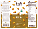 gold flax seed oil organic (foods alive) label