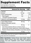 extra strength sleep gummies goli nutrition supplement facts