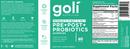 probiotic+ gummies goli nutrition label