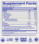 good as gold golden milk turmeric powder (ora organic) supplement facts
