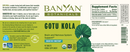gotu kola tablets banyan botanicals label