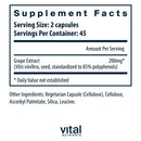 grape seed extract vital nutrients supplement facts