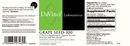grape seed 100 davinci labs label