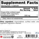 grape seed sap nfh nutritional fundamentals supplement facts