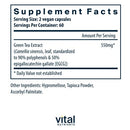 green tea extract vital nutrients supplement facts