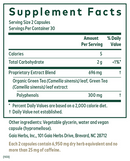 green tea gaia herbs pro supplement facts