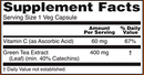 green tea extract 400 mg (now foods) supplement facts