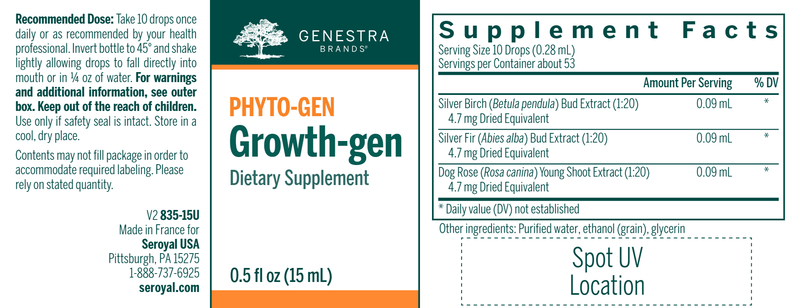 Growthgen label Genestra